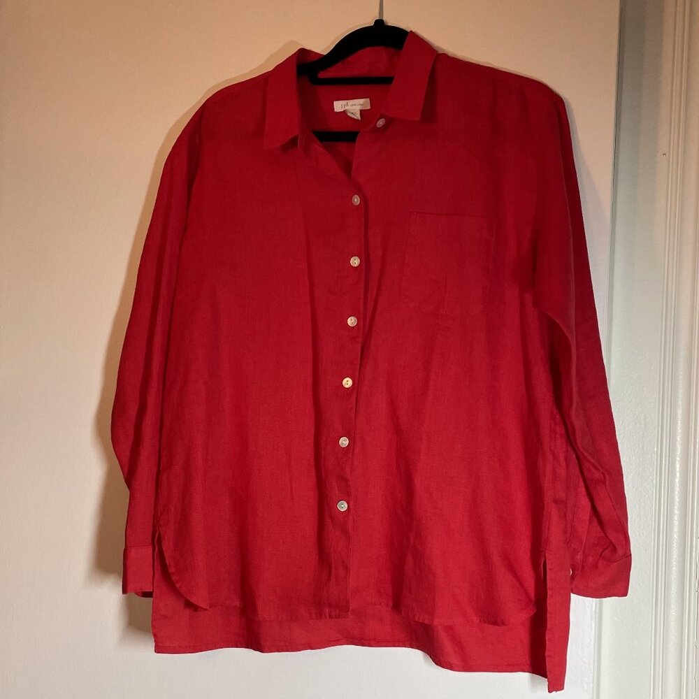 Red J Jill Linen shirt